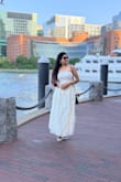 Calen Cream Floral Jacquard Drop Waist Maxi Dress