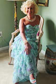 Danna Mint Multi Floral Ruffled Maxi Dress