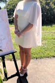Olivian White Low Back Sleeveless Mini Dress