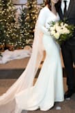 Feeling of Forever White Long Sleeve Mermaid Maxi Dress