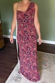 I tried 15 dresses for a formal wedding and this was a clear winner! The straps were a tiny bit tricky to figure out but ended up being comfy and chic. The draping on the sleeve and back is so unique and flattering; I got tons of compliments. I used fashion tape to ensure nothing gaped while dancing/leaning over and could go braless or just sticky covers if wanted. I've had 3 kids, so low tummy is a tad soft, but this was again, flattering without any shapewear. Love love love - BRIELLE M.