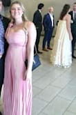 I'm 5'5 with a fairly large chest. Dress was perfect length and the straps were also perfect. - Angie K.