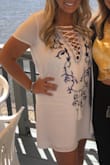 Loved this dress super cute and comfy runs a little big but is flowy so it was perfect! - Carol C.
