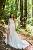 Lifetime of Love White Satin Strapless A-Line Gown