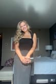 Leanna Black Mesh Column Maxi Dress