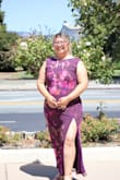 My favorite dress I've ever worn for an event! The color was what drew me to it. The dress was very comfy and lightweight; no complaints at all. The back was the best detail about it. I received so many compliments. - Soraya R.