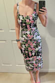 The fabric and embroidery are beautiful! Fits well and is super comfortable; the straps are a little loose, but the low back still works with a strapless bra. - Rebecca M.