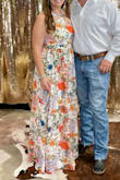 This was so comfortable and looked so cute. The way the skirt flows when you walk is very fun. I loved it so much. I did have to get it hemmed, but it was so cute. - Kendra R.