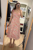 The dress fit well and was perfect for a gender reveal party. I got it at a great discount, so I'm very happy with my purchase. It has adjustable straps, which makes it easy to get the perfect fit. - Anna R.