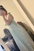Gorgeous Purpose Sage Floral Burnout Pleated Maxi Dress