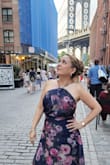 I bought this dress to celebrate my 50th birthday, and it truly made the occasion feel special. Although the length was a bit much for someone petite, it was an easy detail to adjust; the only real challenge was the zipper, which kept getting stuck halfway and wouldn't close. I transformed the back into a corset style. - Maria O.