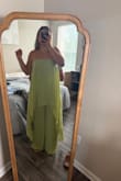 The medium didn't zipper all the way, and it was tight on my hips. I would say I'm on the bigger size of mediums since I have a larger back and hips - Lydia W.