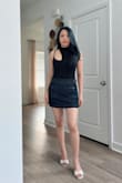 Katina Dark Wash Denim Mid-Rise Skirt