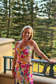 Bloom With a View Pink Floral Print Two-Piece Maxi Dress