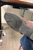 The shoes are cute but within one wear, the bottom started completely shedding/deteriorating. - Emilie M.