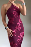 The dress is elegant, high quality and looks beautiful on. I love how comfortable it is, and the fabric does not need ironing. - Irene A.