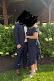 I love a good navy dress, and I've been trying to step out of my comfort zone. This was so perfect for a country barn wedding; it fit true to size and hugged the right places. Great quality, would love to see in other colors! - Alysia M.