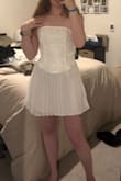 It's cute, but the bottoms are sooo see through you can see everything under it. The zipper is pretty cheap as well, and a chance it can break at any moment. - Kiah A.