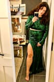I love green. I have green eyes, and people tell me it's my color. I bought this Beyoncé dress JUST to try it on. Dayum, I felt like a superstar. - Sara J.