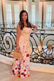 This dress was not only beautiful, but it was elegant. It's eye catching and flowed as flowers do with the wind. It fit perfectly! - Desiree R.