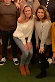 I love free people and this sweater is amazing!! It's soft and thinner than it looks in the pic. It's got a casual stitch to it like a Henley. I love wearing it with jeans and wedges. It does stretch as you wear it so I usually wash it after one or two wears to shrink it down again. - Hannah K.