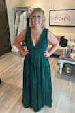 Got this dress as I was a personal attendant in a friends wedding. I got SO many compliments on it - incredibly comfortable. There is a lot of material but it was fun to dance in. My only issue was the zipper. I did have to have two people zip it bc it wouldn't get past the material. - Miranda M.