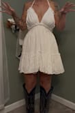 This was a fun little dress, however, it seemed like one wrong move and everything would be on full display, so I went with a different option! - Kreyanna