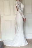 Emmersyn White Lace Backless Maxi Dress