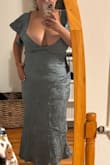 I placed an order, put my measurements in it suggested a large; I went ahead and bought it. I am a busty gal, and my chest did not fit in whatsoever, despite me putting my measurements in. I was in a time crunch and went ahead order xl to be over night once i received the xl it was wayyy too big in the chest area for me. I ended up having to keep the xl and had to take it to get tailored for my body. Everything ended up costing me more money than I wanted to. I wish this site was more truthful with sizing or offered a curvy section. - Lucia