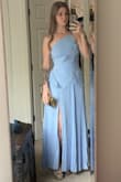 I was so excited to wear this dress for a friend's wedding. It fit like a glove as soon as I got it, truly my favorite thing to have ever put on my body. However, the zipper always got stuck about halfway, where the ruffle seam is on the waist. No biggie, it always made its way up. That is, until it was time to put it on for my event. I have LOST weight since buying the dress, yet not only did it get stuck, the zipper busted clean open at the bottom and the top, and I was stuck in the dress for about 45 minutes. When I went to repair the zipper after getting the dress off, it refused to re-track at all, and I wasn't able to wear it for my event 9. - Fallaen B.