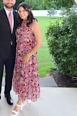 I have trouble with buying dresses from Lulus due to their bust area being small in everything. But this dress was roomy enough at the top. I did purchase a large though. Loved it and got lots of compliments! - Beth C.