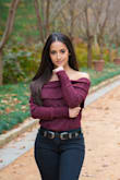 I love this belt, but I purchased it intending to wear it with high-waisted jeans. However, even with the smallest holes, it only fits around my waist. Wish it came in a smaller size! - Rosemarie A.