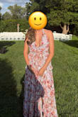 Ordered last minute for a wedding, and it was so flattering. I am 5'11 and it was the perfect length even with heels. Received many compliments and loved the fabric detailing around the stomach so I could eat more wedding desserts - Beatrice H.