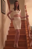 This outfit was amazing! Since it's two pieces, it's so comfortable. It was just tight enough without being restricting and the fabric was soft. I wore this for my bachelorette party and LOVED it. - Caitlin W.