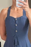 Very cute dress but it runs SO small in the chest area. The buttons are bursting. I can't size up because then it won't fit anywhere else. - Stacey B.