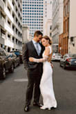 Deanira White Satin Backless Column Maxi Dress