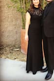 This dress is EVERYTHING you guys. I'm so happy I purchased. I'm an opera singer, and this was perfect for a concert I need a black gown for. I know I will wear this over and over and over again! Love the neckline and the low back is low enough to be sexy and fun but also OKAY for more conservative gigs (Also my high-rise spanx were still hidden. I'm 5'9" and the length is perfect with a short 1-2" heel. Very very happy! - Erin A.