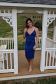 This. Dress. Is. A-Ma-ZING! I bought it along with a few others for a black tie wedding, and while i think it would fit well with a black tie wedding, i wore it to a more casual wedding because i just could not wait. i'm obsesssssed with this dress. i'm not one to ask my husband to take pictures of me, but i wanted to document how beautiful this dress was. it is so incredibly soft and comfortable too. - Danielle C.