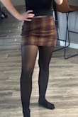 I'm usually between a 2 and 4 and got a size small. It's such good quality and so flattering! Also NEVER rides up when I walk. - Macy M.