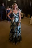 Dress was absolute perfection. Structured and true to size. It's long, so you'll have to hem or wear heels. I'm 5'4 and wore 2.5 inch heels, and it was perfect. - Devon H.