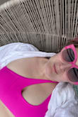 Very comfy but very revealing due to how thin. I was ok with it and liked laying out in it. - Courtney B.