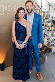 Marvelous Moi Navy Blue Burnout Velvet One-Shoulder Maxi Dress