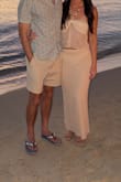This skirt is stunning! I get so many compliments every time I wear it. Can be a little see-through, so I bought a nude cover-up to wear underneath. For vacations, I wore it with a bathing suit underneath. - Julia M.