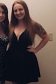 I bought this dress for a sorority formal and it worked out perfectly! The fit is great and really flattering, and it was comfortable. It has a fitted layer under the skirt part that's really nice too! I got a ton of compliments on it! - Jaime H.