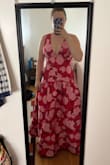 Should have listened to other reviews that warned about the pockets being badly placed. Completely ruins the dress and makes anyone with curves look terrible. - Daniella R.