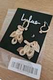 Earring design is beautiful but unfortunately one of them broke when I tried to put them on the day of the event, so I didn't get to wear them! Disappointed because they would have been perfect. - Erin B.