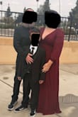Lovely dress! It's a very low cut bust and the dress is very long even with heels on. But the color and material are high quality. - Britney L.