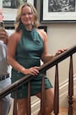 Wore this dress for my anniversary dinner, and it was exactly the right fit and style. The open back is beautiful and flattering. Got lots of compliments! - Jennifer M.