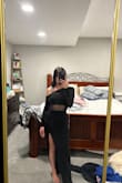 The zipper like scrunches up on the side, but it's super cute. Pretty short girl friendly - Alexa B.