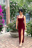 I absolutely loved this dress! The burgundy color is gorgeous, and the fit was just right for my measurements. It was a little long for my height, but it really depends on the height of the heels you wear. I also had to adjust the shoulder straps a little since I'm petite.
The dress is beautiful, great quality, and I absolutely loved how it looked on me.

I also had an issue with my original package because it was lost in transit, but Lulus sent me a replacement so I could receive the dress in time for my event. I really appreciated their amazing customer service and how they helped make sure I had my dress on time.
100% recommend this dress and Lulus! - Carla G.